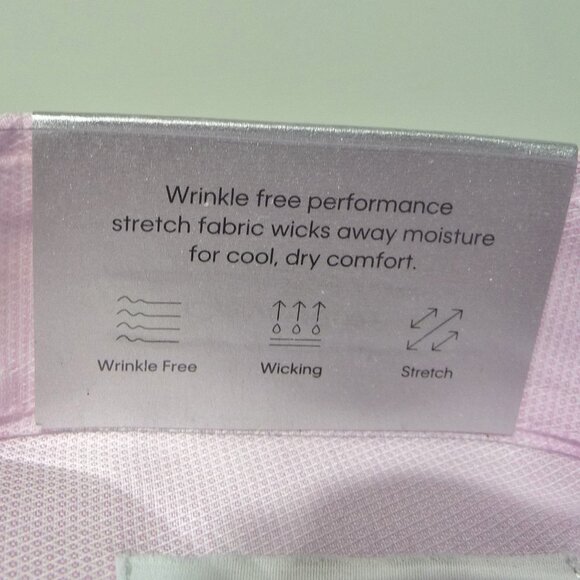 CALVIN KLEIN PINK DRESS SHIRT 14.5 - Picture 6 of 11